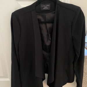 Black linen lined blazer